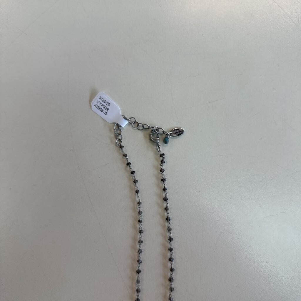 Anne Vaughan Brown Stone Necklace