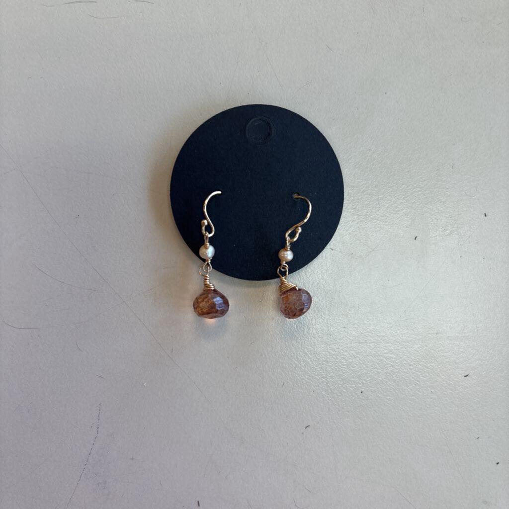 Anne Vaughan Pink Bead Earrings
