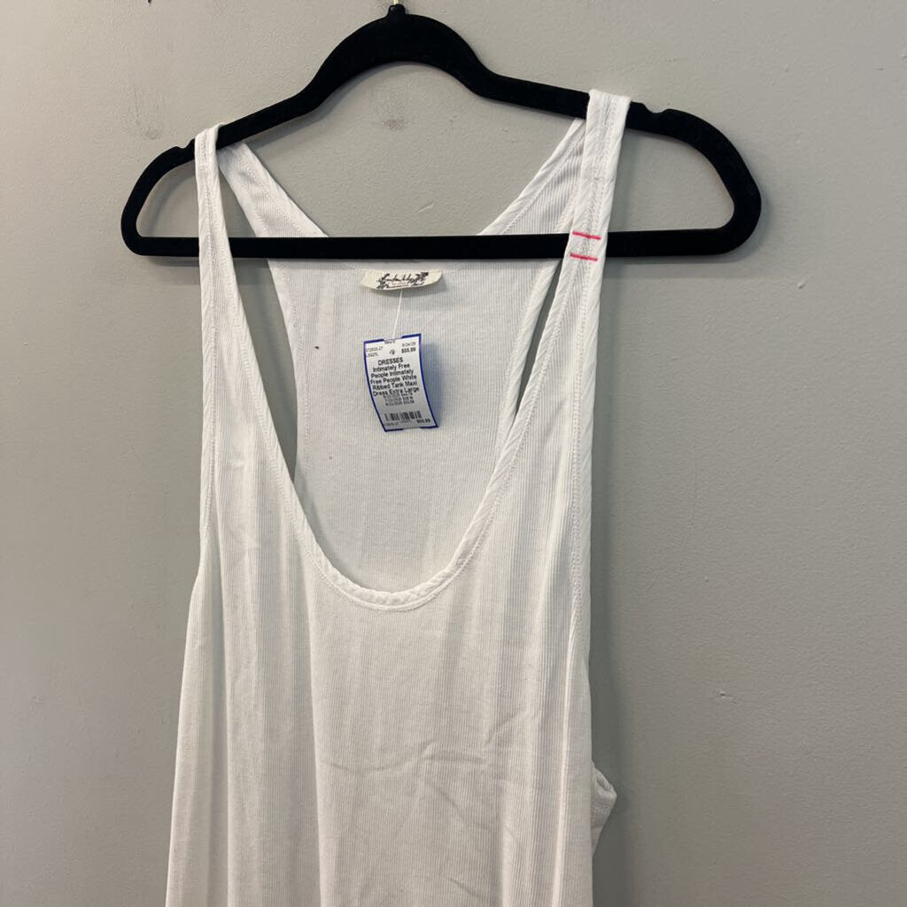 Intimately Free People White Ribbed Tank Maxi Dress Extra Large