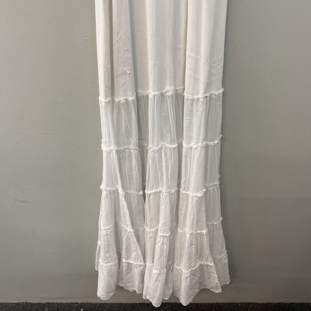 Intimately Free People White Ribbed Tank Maxi Dress Extra Large