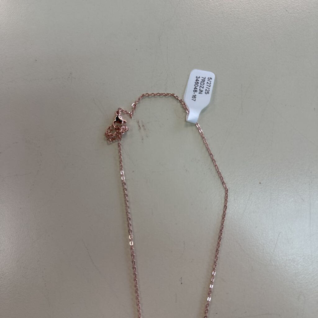 Rose Gold Flower 'Victoria' Pendant Necklace