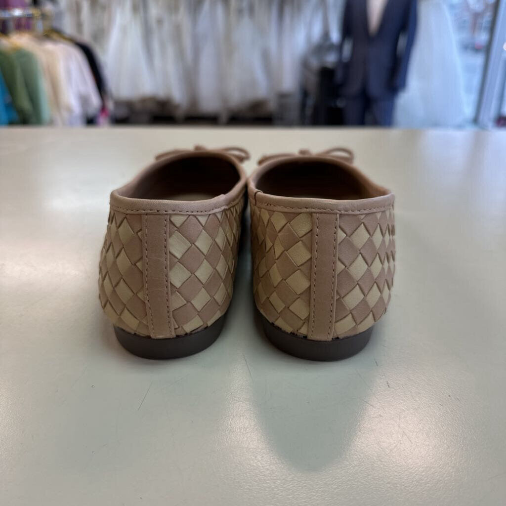 Schutz Arissa Brown Woven Leather Flats 8