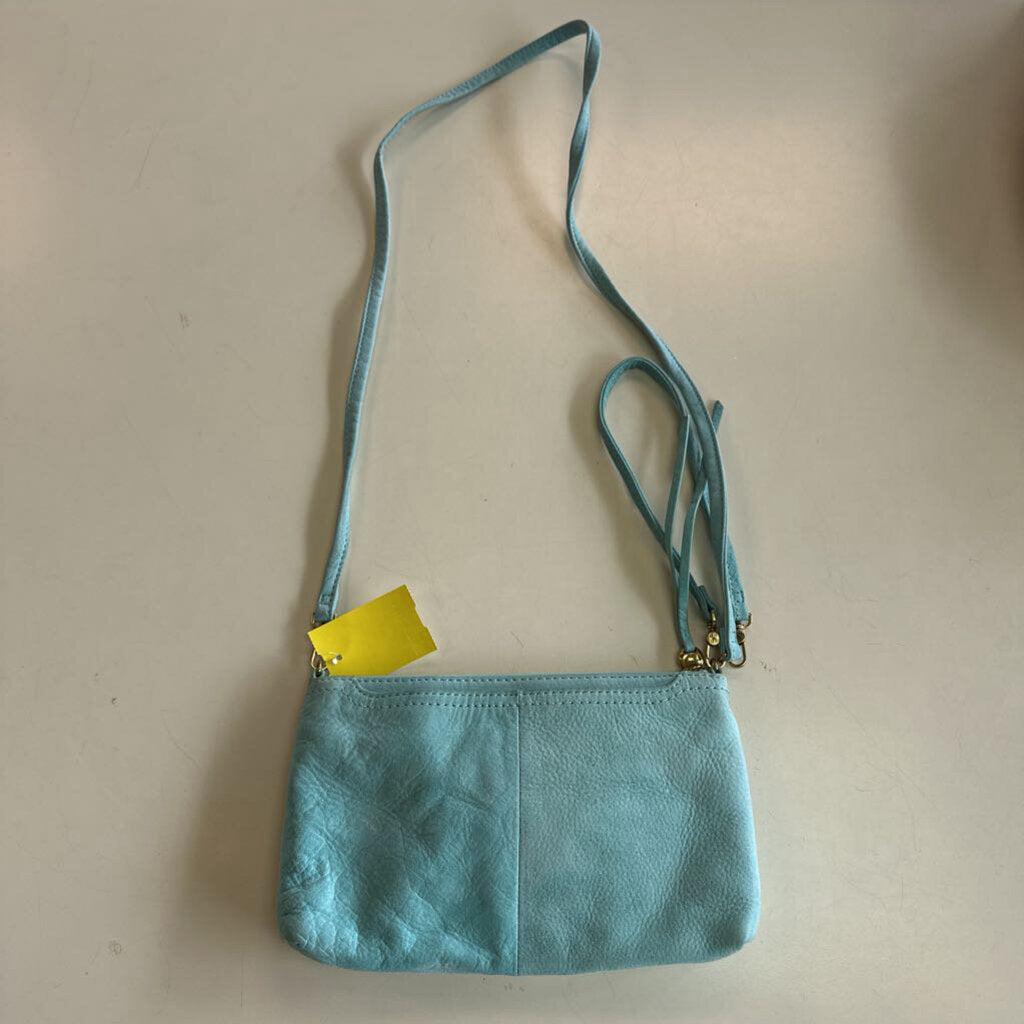 Hobo Blue Leather Darcy Crossbody Purse