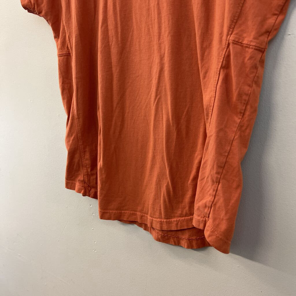 Madewell MWL Orange Short Sleeve Top Extra Small