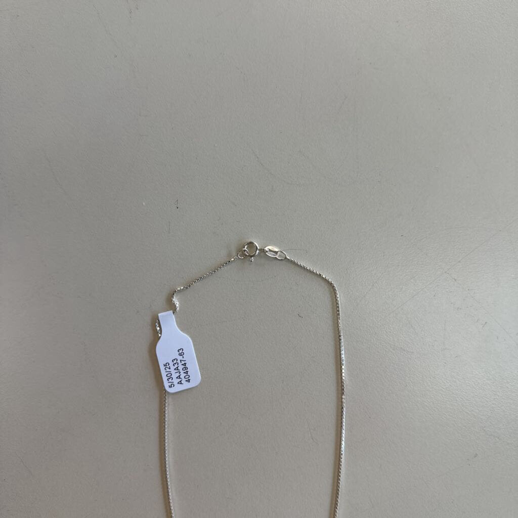 Sterling Silver Open Heart Necklace