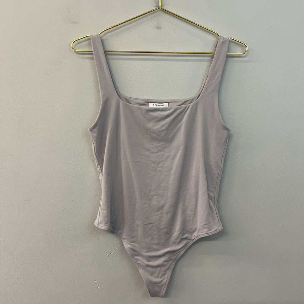 Babaton Grey Tank Bodysuit Large