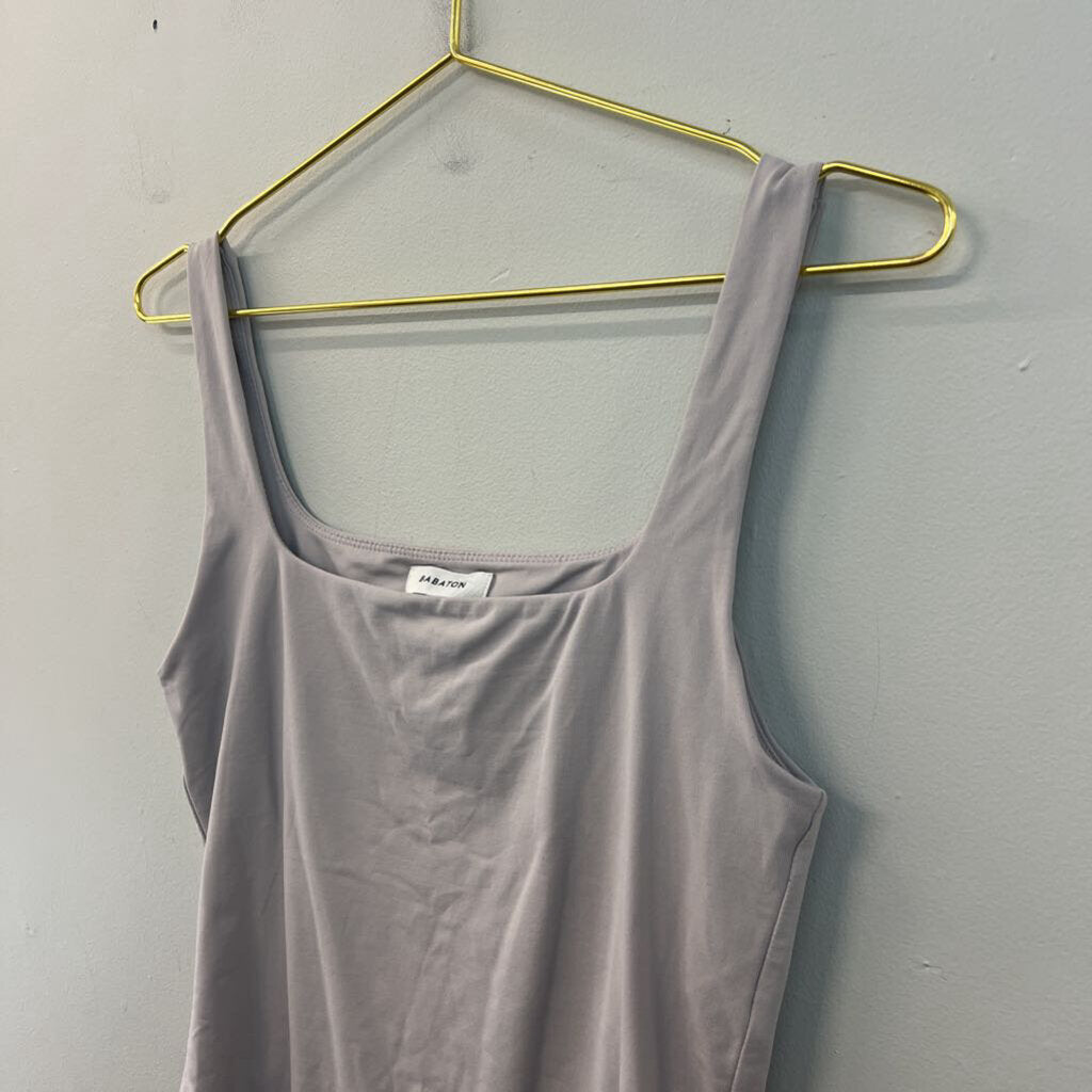 Babaton Grey Tank Bodysuit Large