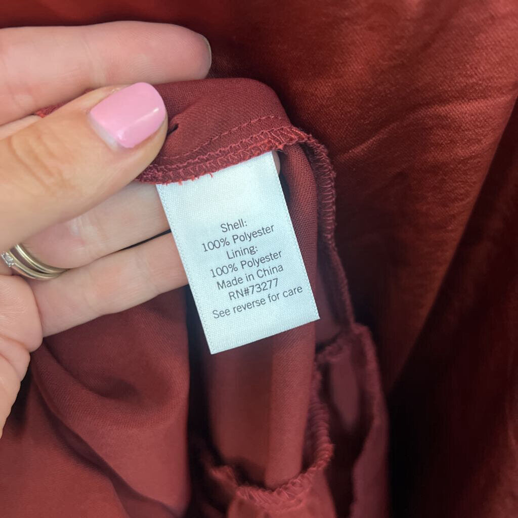 Nine West Burnt Orange Silky Dress 5X