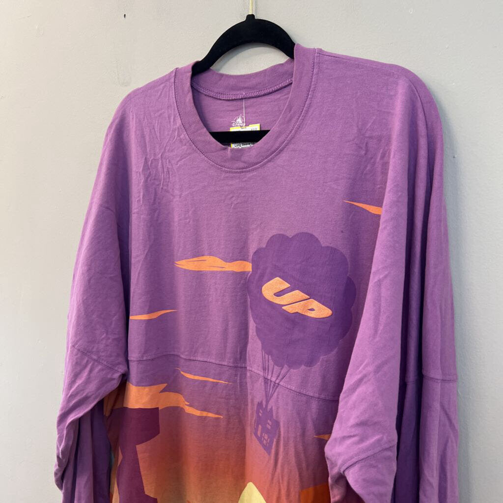 Disney Purple/ Multi Long Sleeve Up Spirit Jersey Extra Large