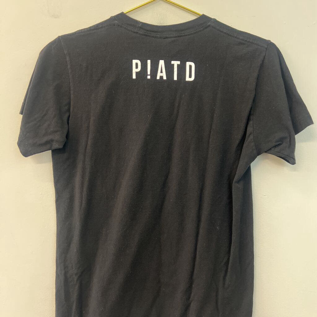 Black/ Blue Panic At The Disco Short Sleeve Graphic Tee Small