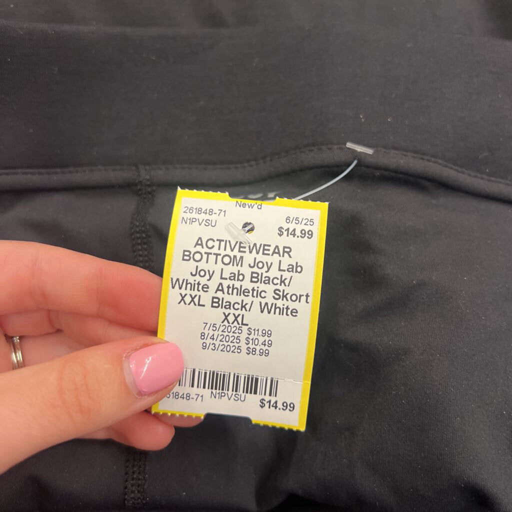 Joy Lab Black/ White Athletic Skort XXL