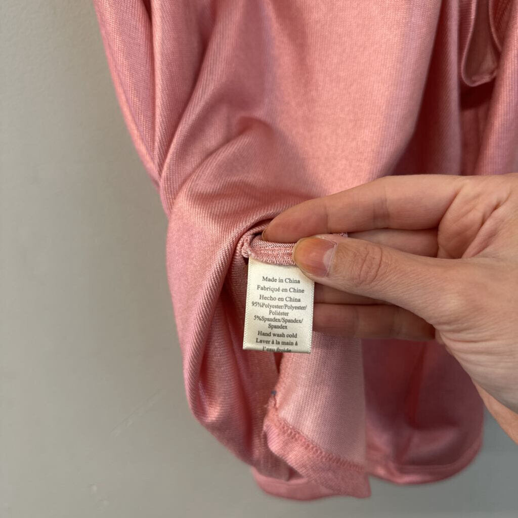Porridge Pink Sheen Tank Top Medium