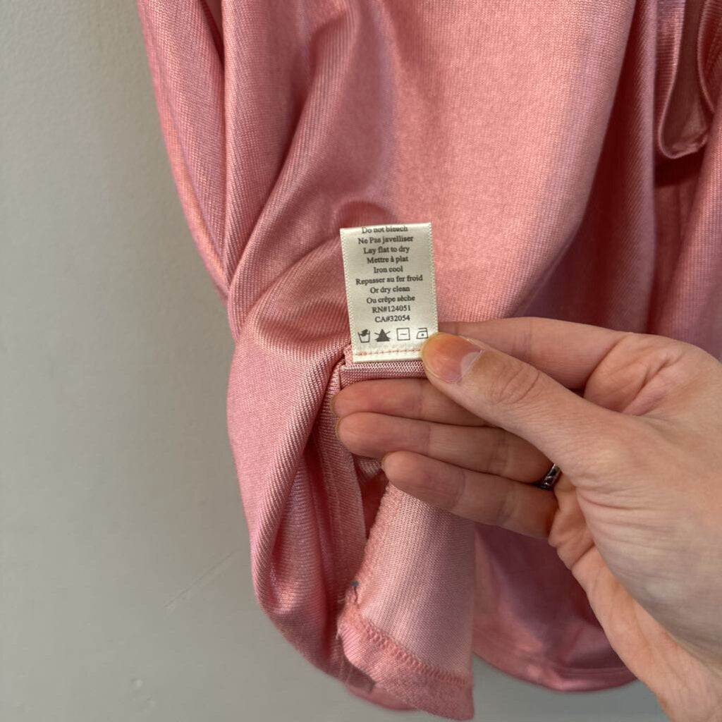 Porridge Pink Sheen Tank Top Medium