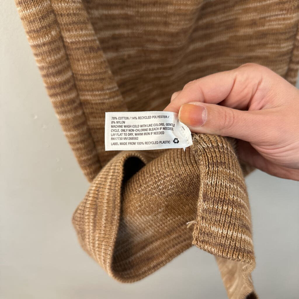 Brown Knit Halter Neck Dress Large