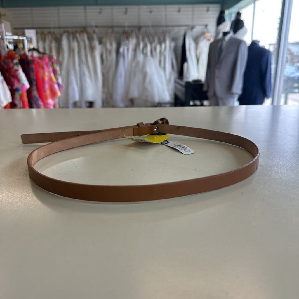 Lafayette 148 Brown Leather Belt Small