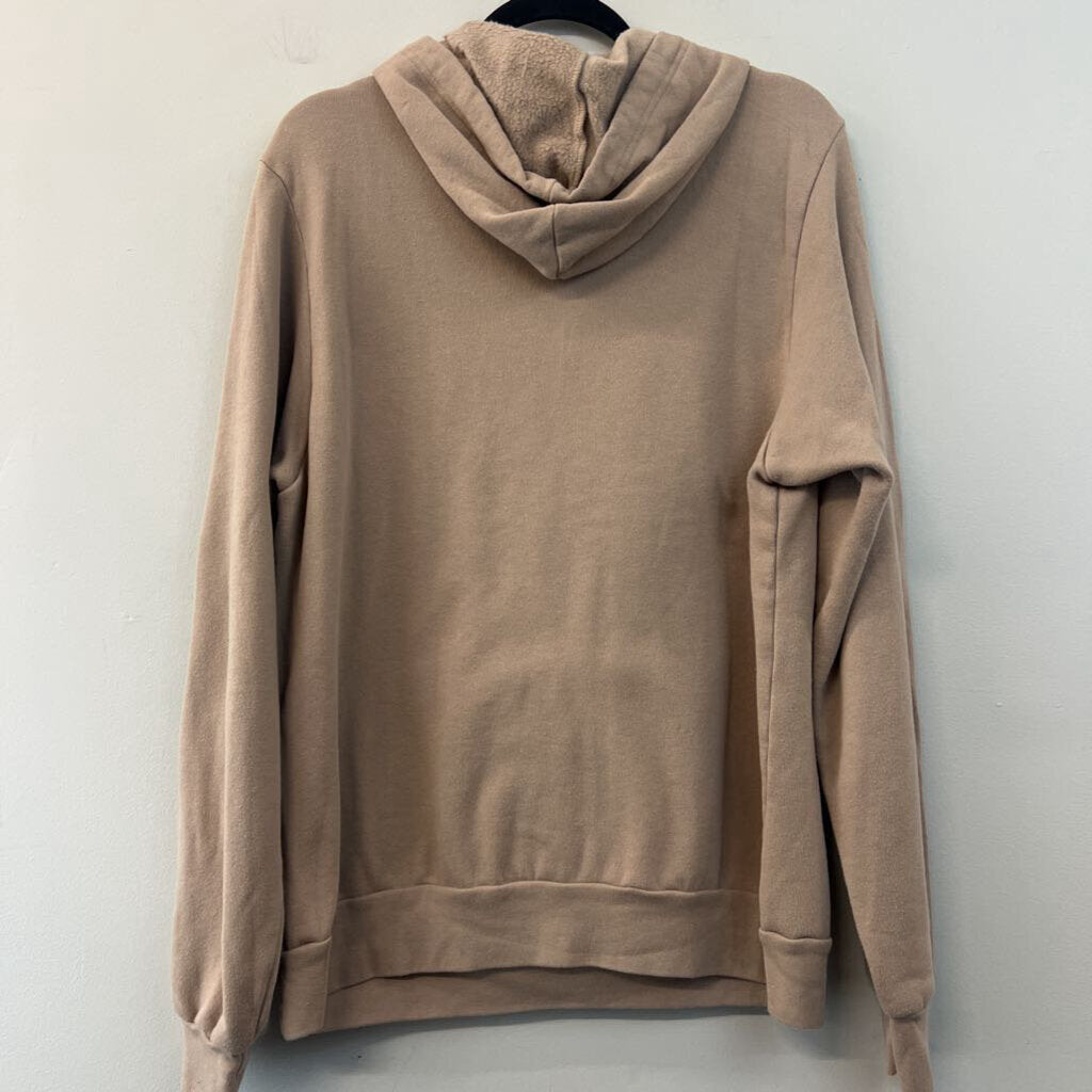 Wrld Ctzns Brown/ Black Long Sleeve Graphic Hoodie Large