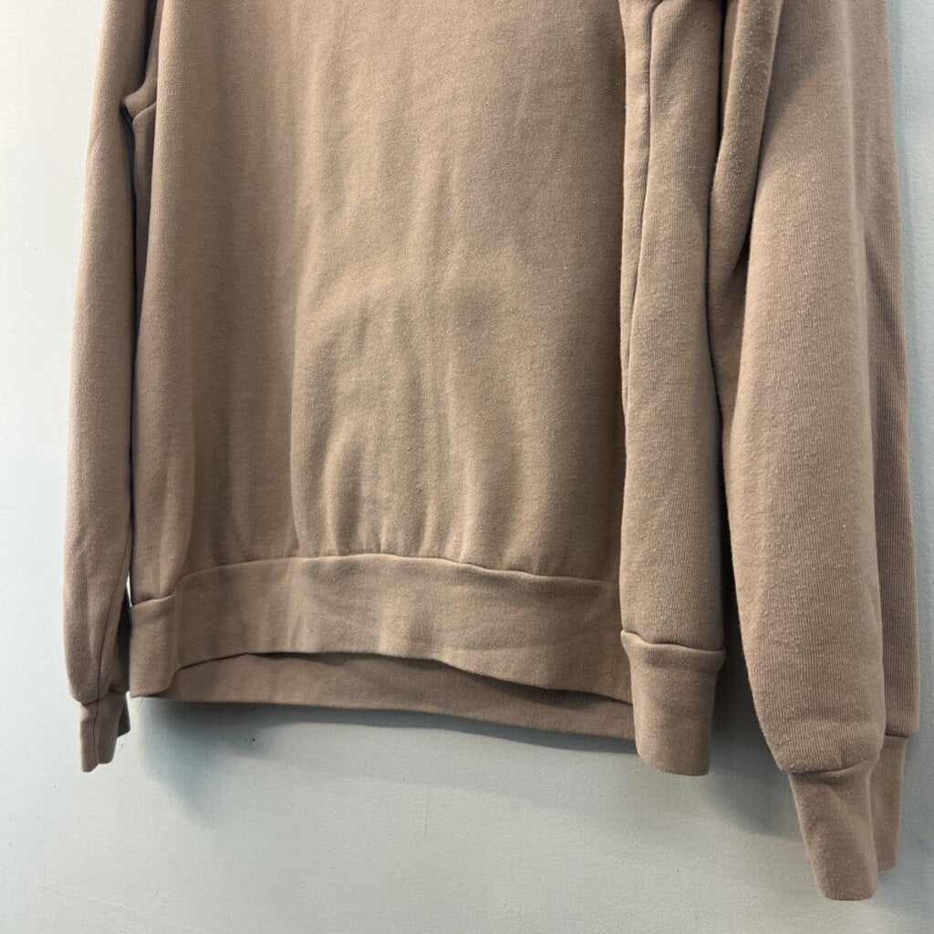 Wrld Ctzns Brown/ Black Long Sleeve Graphic Hoodie Large