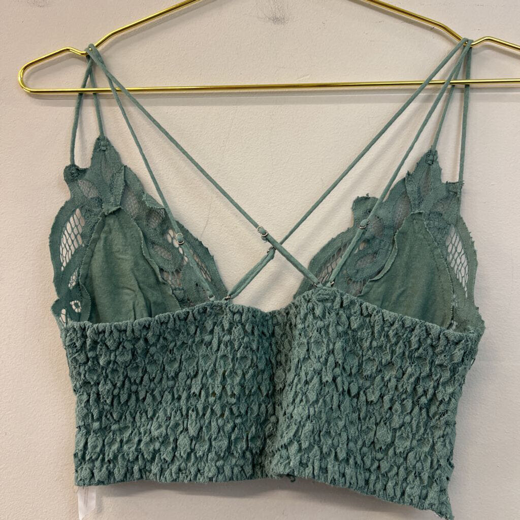 FP One Green Lace Bralette Small
