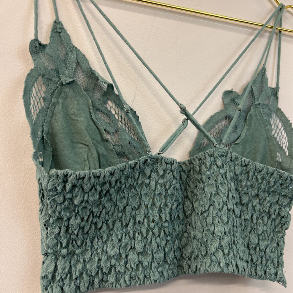 FP One Green Lace Bralette Small