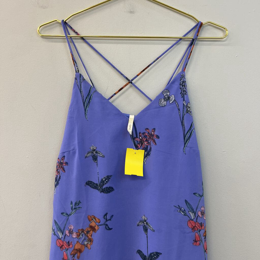 Japna Blue Flower Print Tank Top Medium