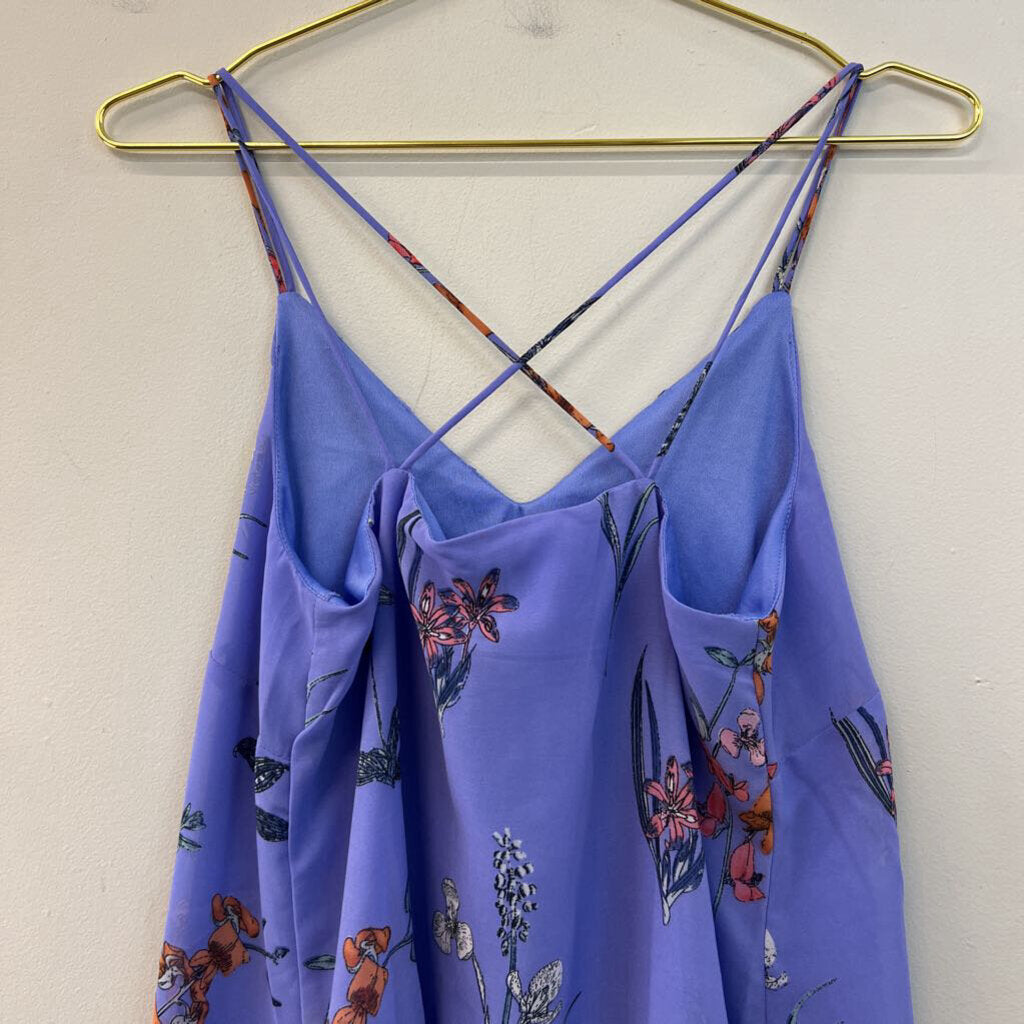 Japna Blue Flower Print Tank Top Medium