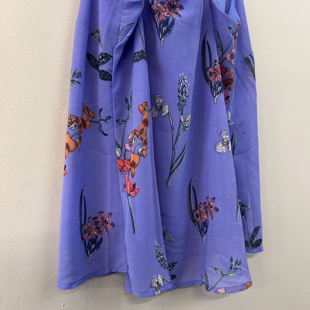 Japna Blue Flower Print Tank Top Medium