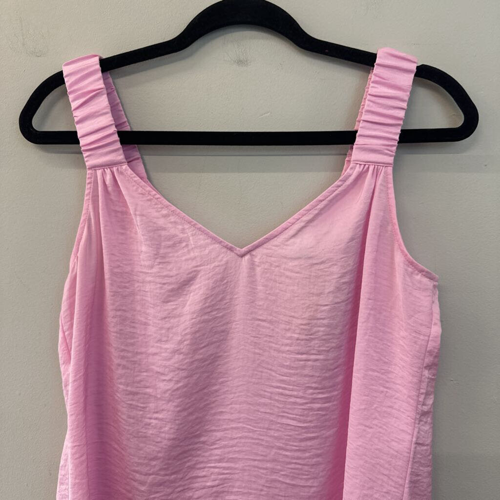 Cabi Pink Silky Tank Top Extra Small