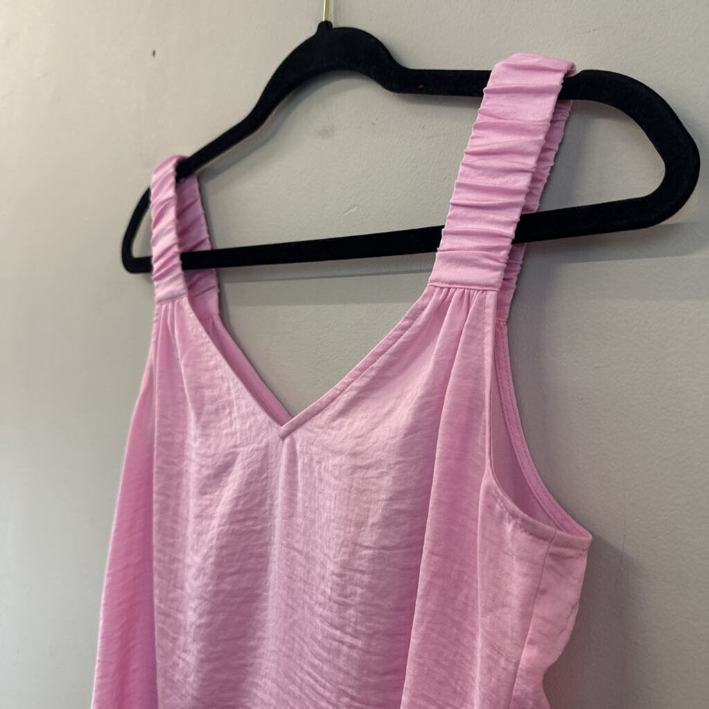 Cabi Pink Silky Tank Top Extra Small