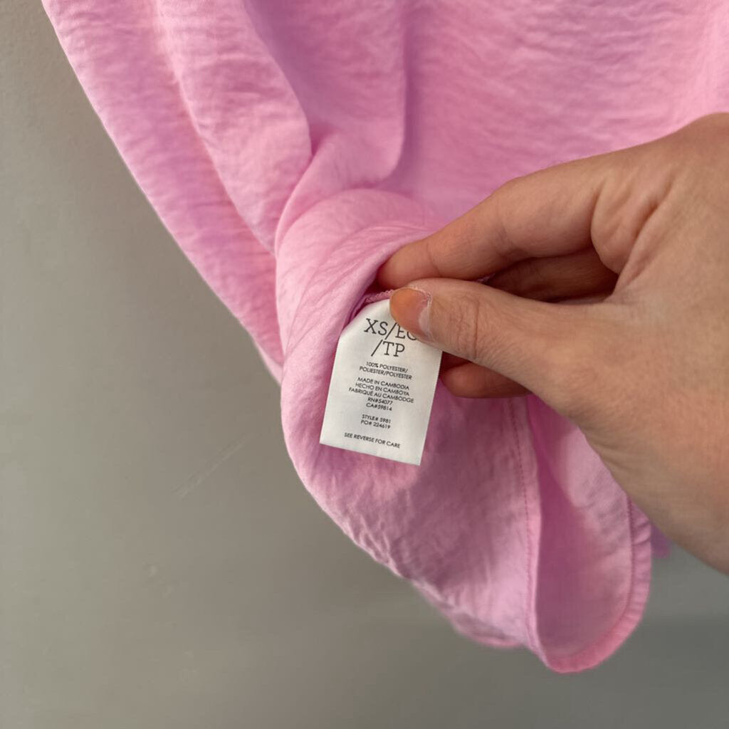 Cabi Pink Silky Tank Top Extra Small