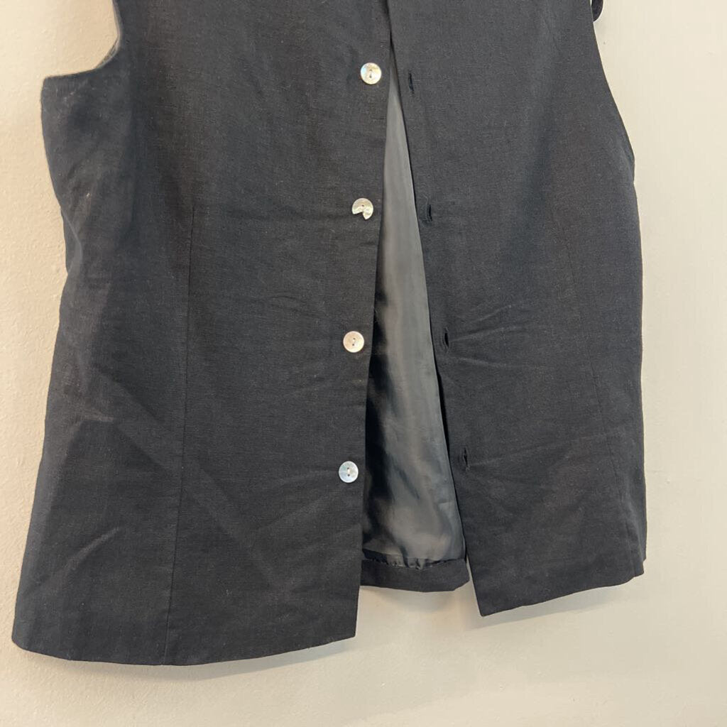 Black/Blue Embroidered Vintage Tank 16P