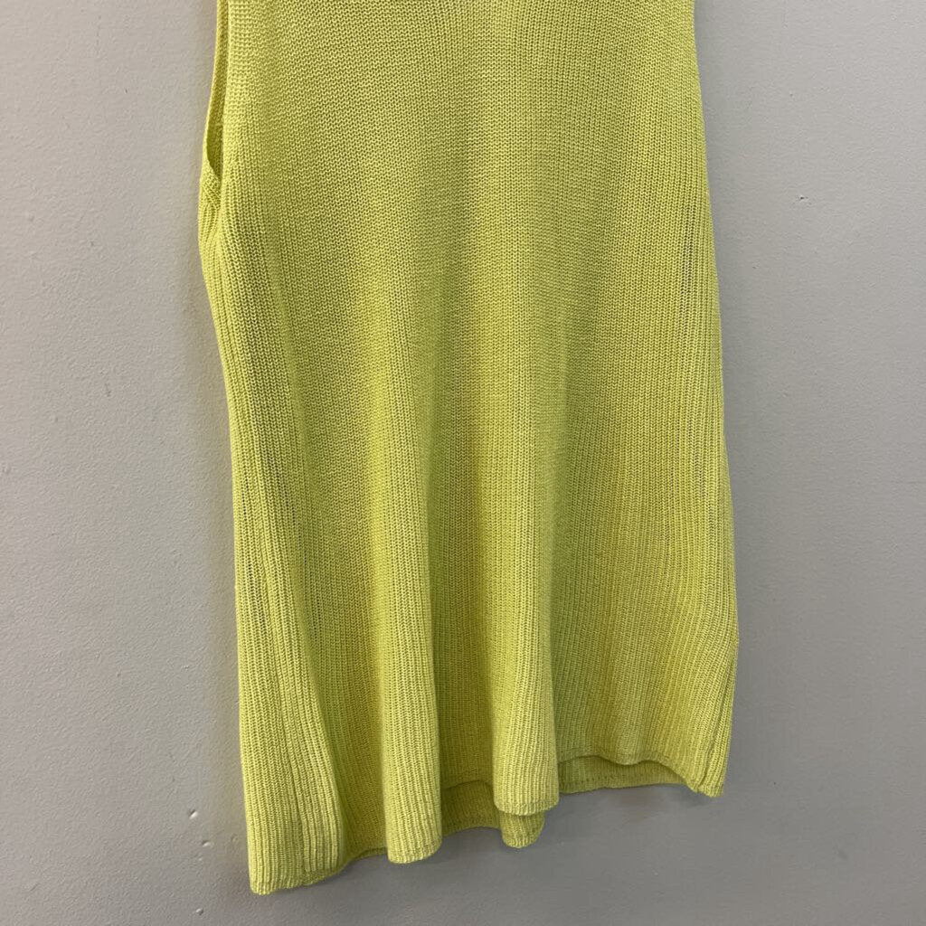 Double Zero Lime Green Knit Tank Large