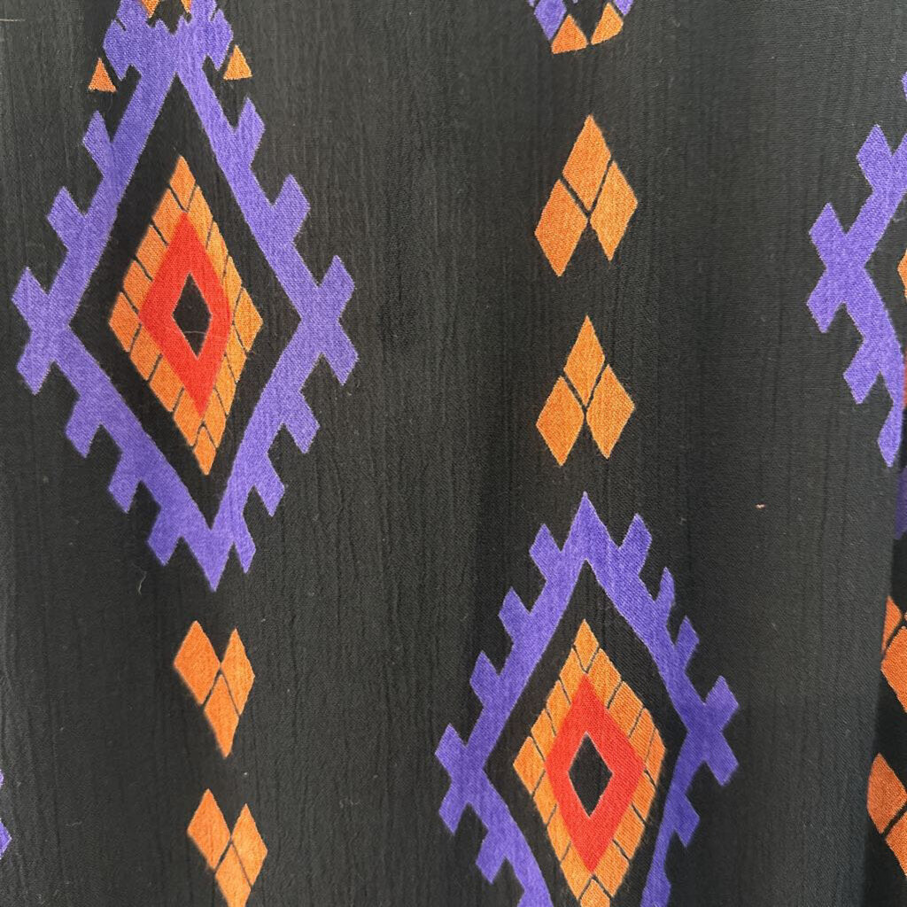 LA Hearts Black/ Multi Print Tank Top Extra Small