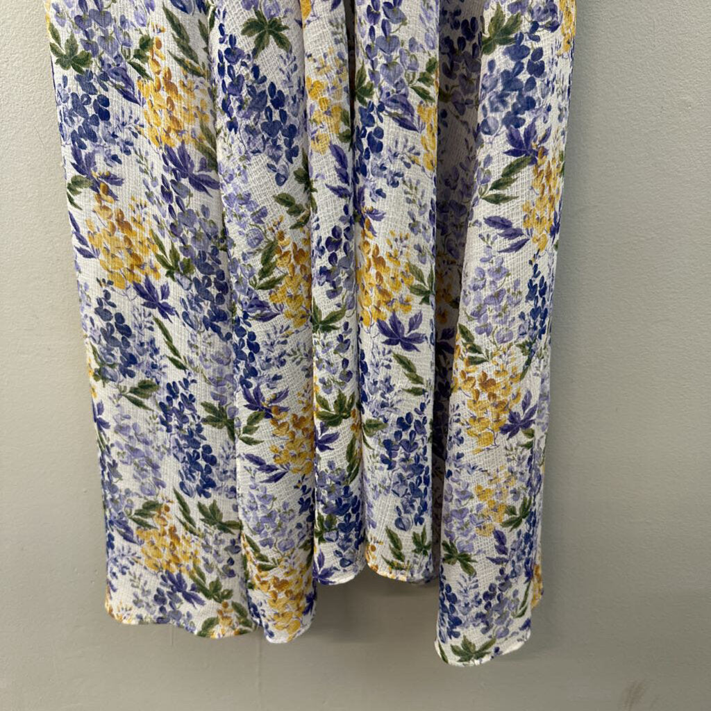 Cynthia Steffe White/ Multi Flower Print Maxi Dress 2