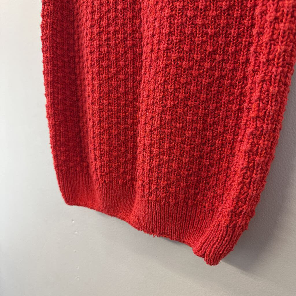 Vintage Rafaella Red Knit Sweater Tank Top Small