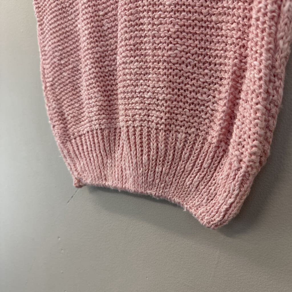 Vintage David Brett Pink Short Sleeve Sweater Top Medium
