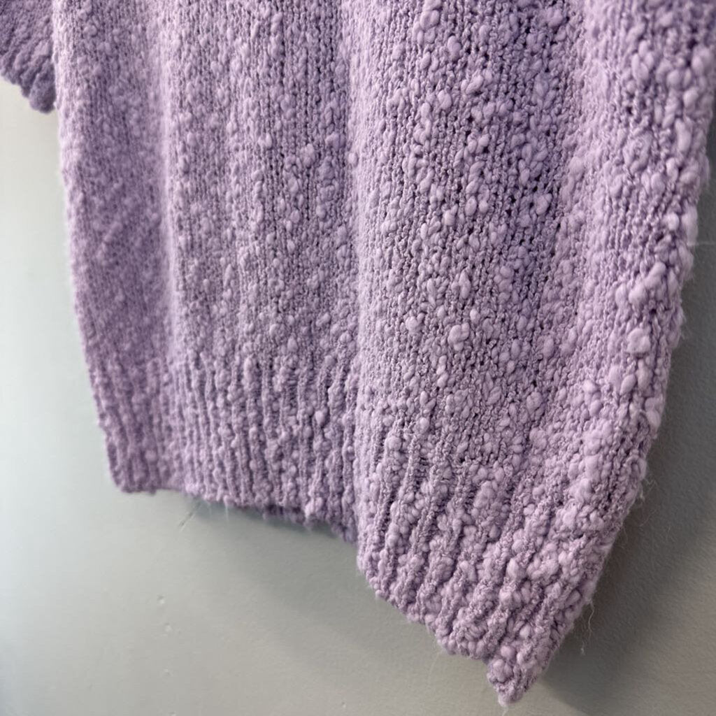Vintage Chimney Ridge Purple Short Sleeve Sweater Top Medium