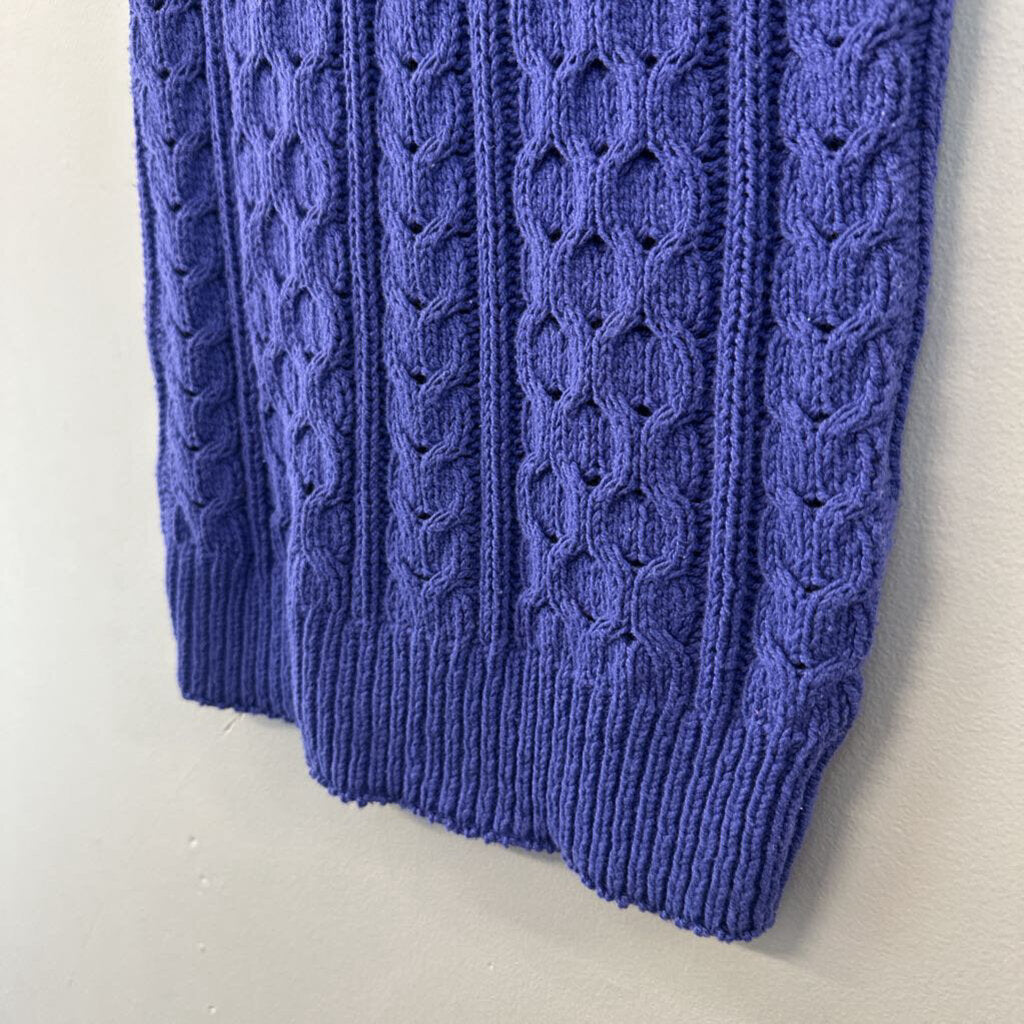 Vintage Blue Knit Sweater Tank Top Small