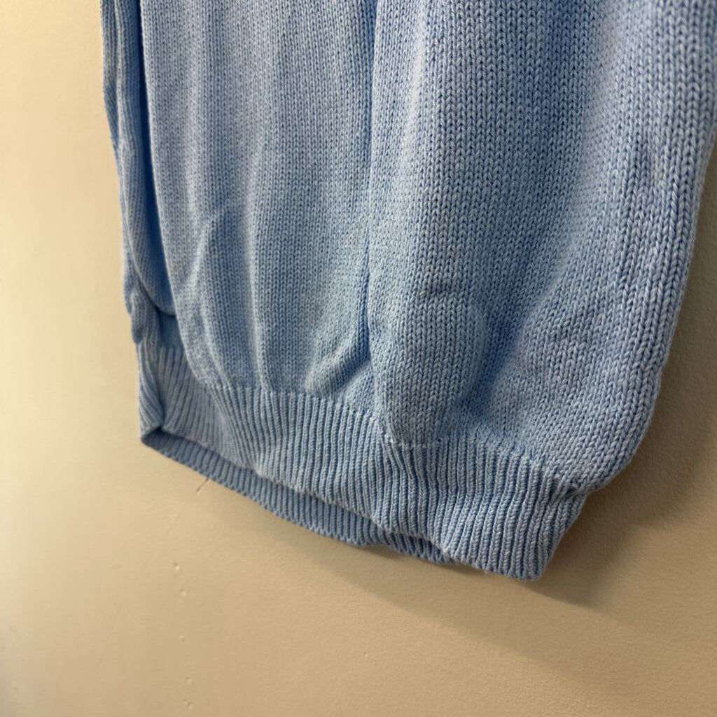 Vintage Blue Cable Knit Sweater Tank Top Small