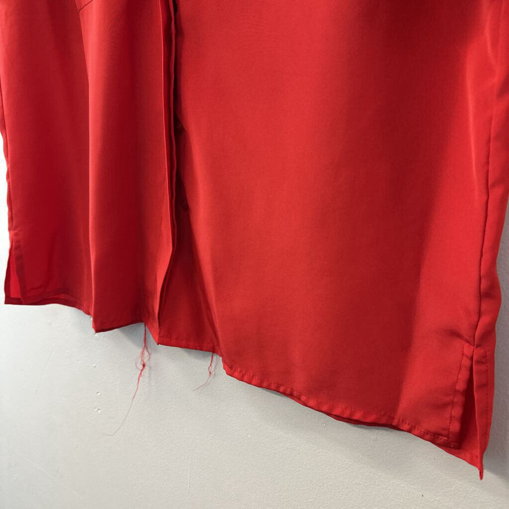 Vintage Neil Martin Red Short Sleeve Button Down Top 14