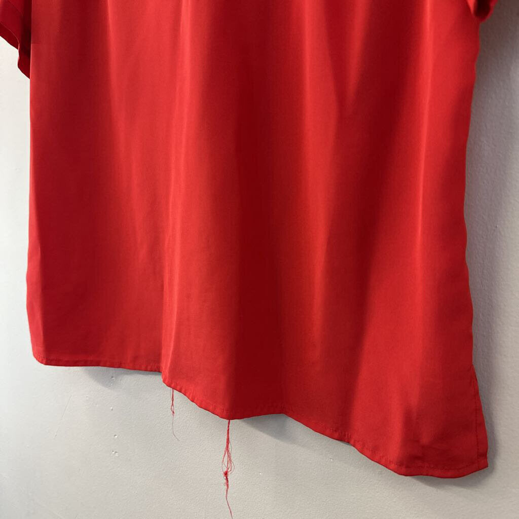 Vintage Neil Martin Red Short Sleeve Button Down Top 14