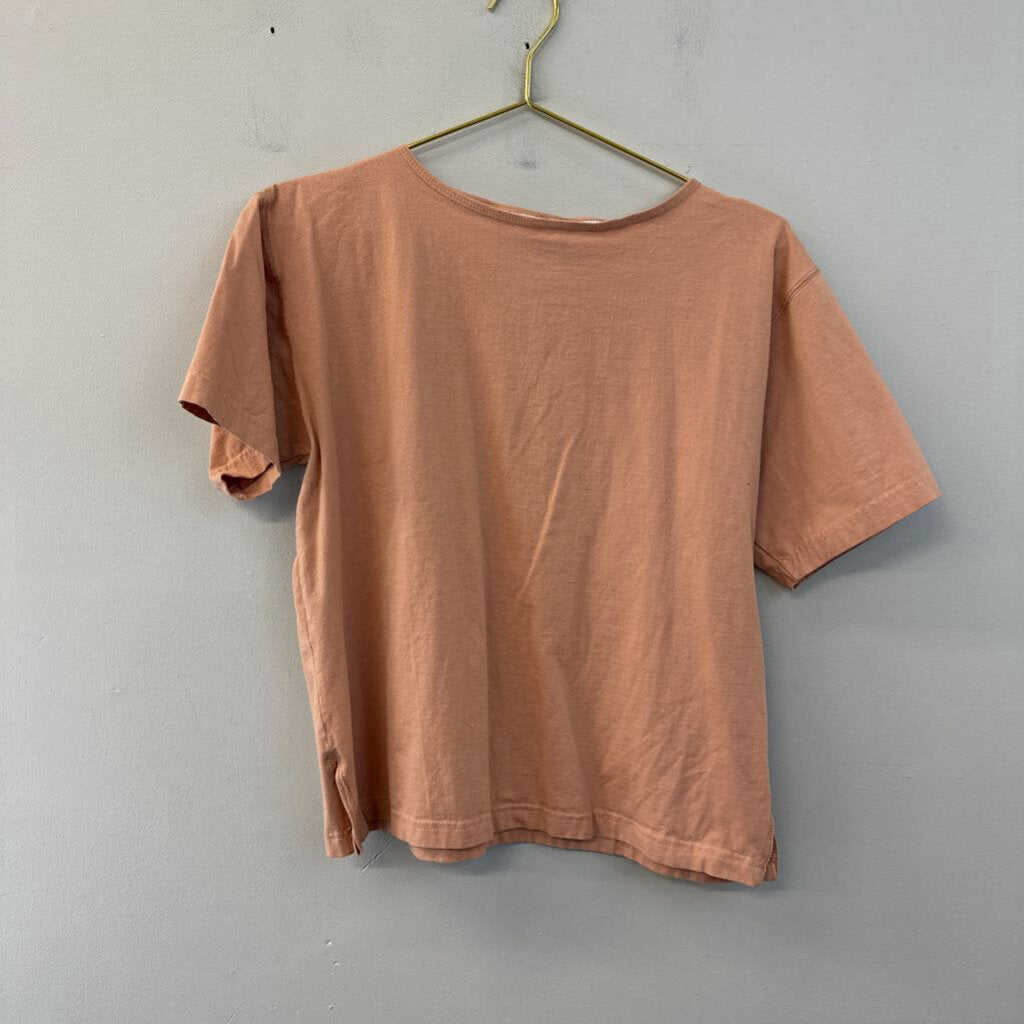 Vintage Chaus Orange Short Sleeve Top Medium