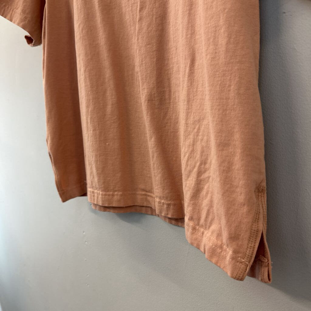 Vintage Chaus Orange Short Sleeve Top Medium
