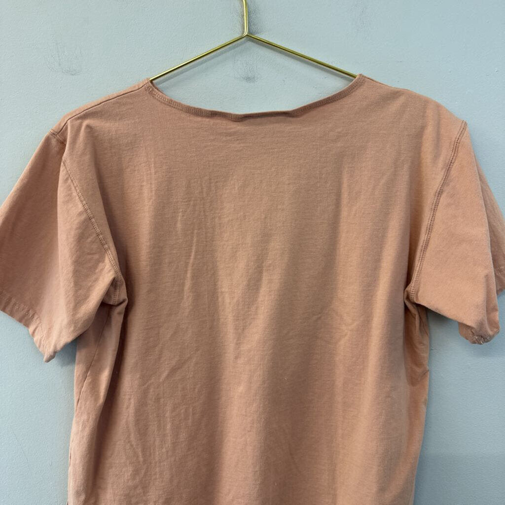 Vintage Chaus Orange Short Sleeve Top Medium