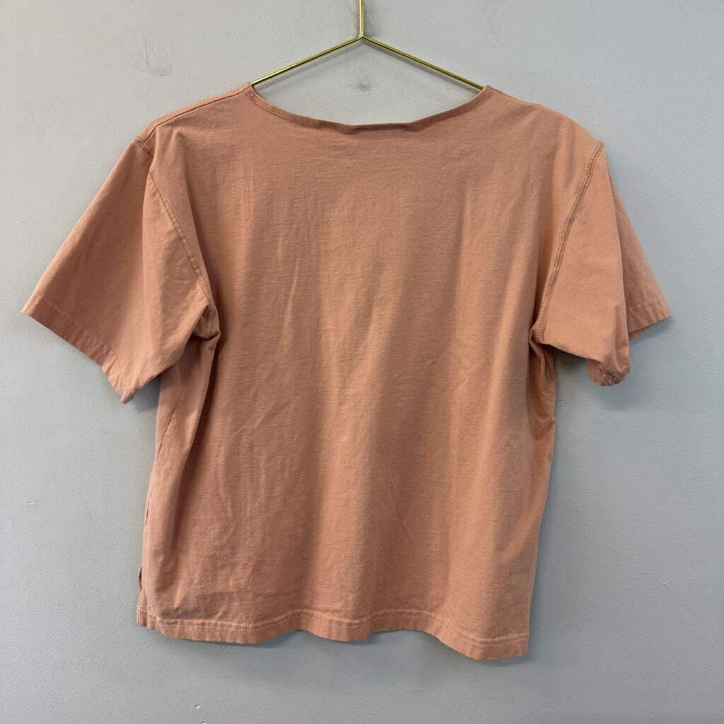 Vintage Chaus Orange Short Sleeve Top Medium