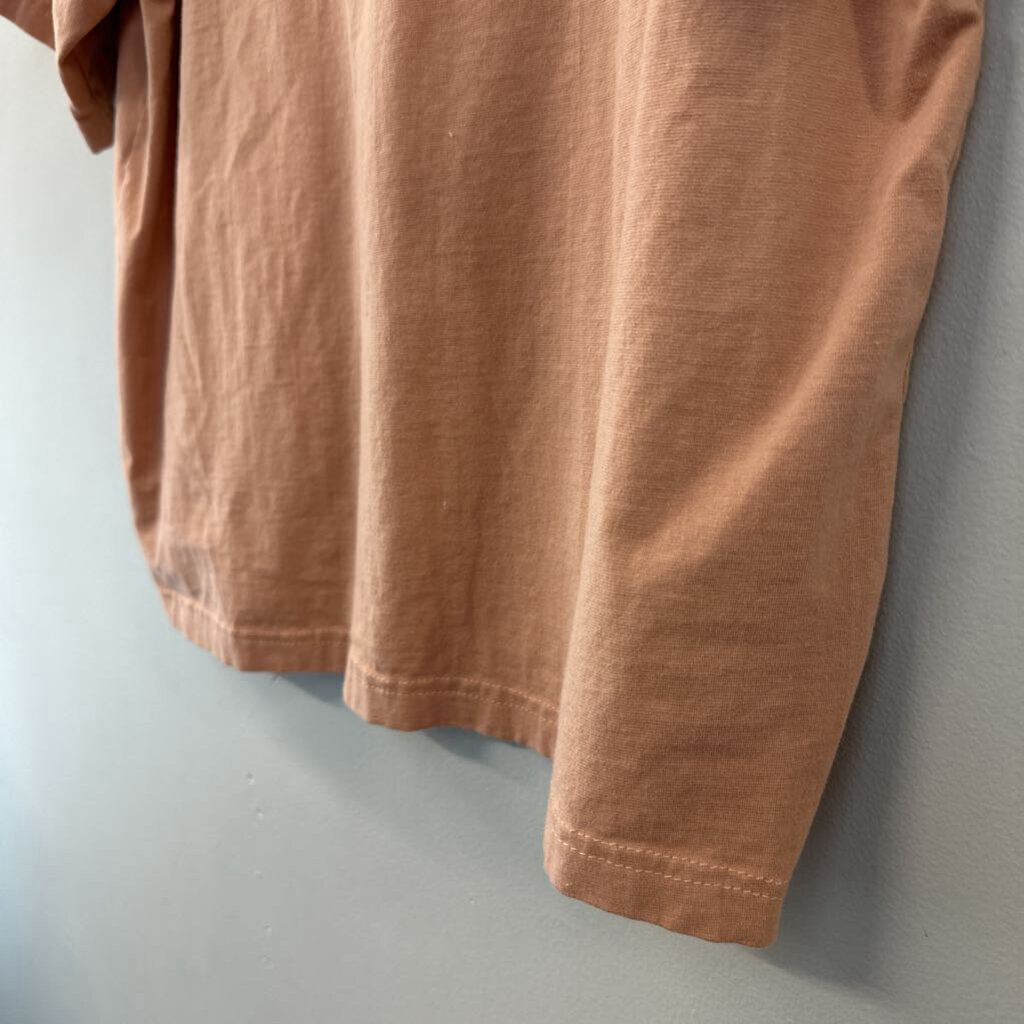 Vintage Chaus Orange Short Sleeve Top Medium