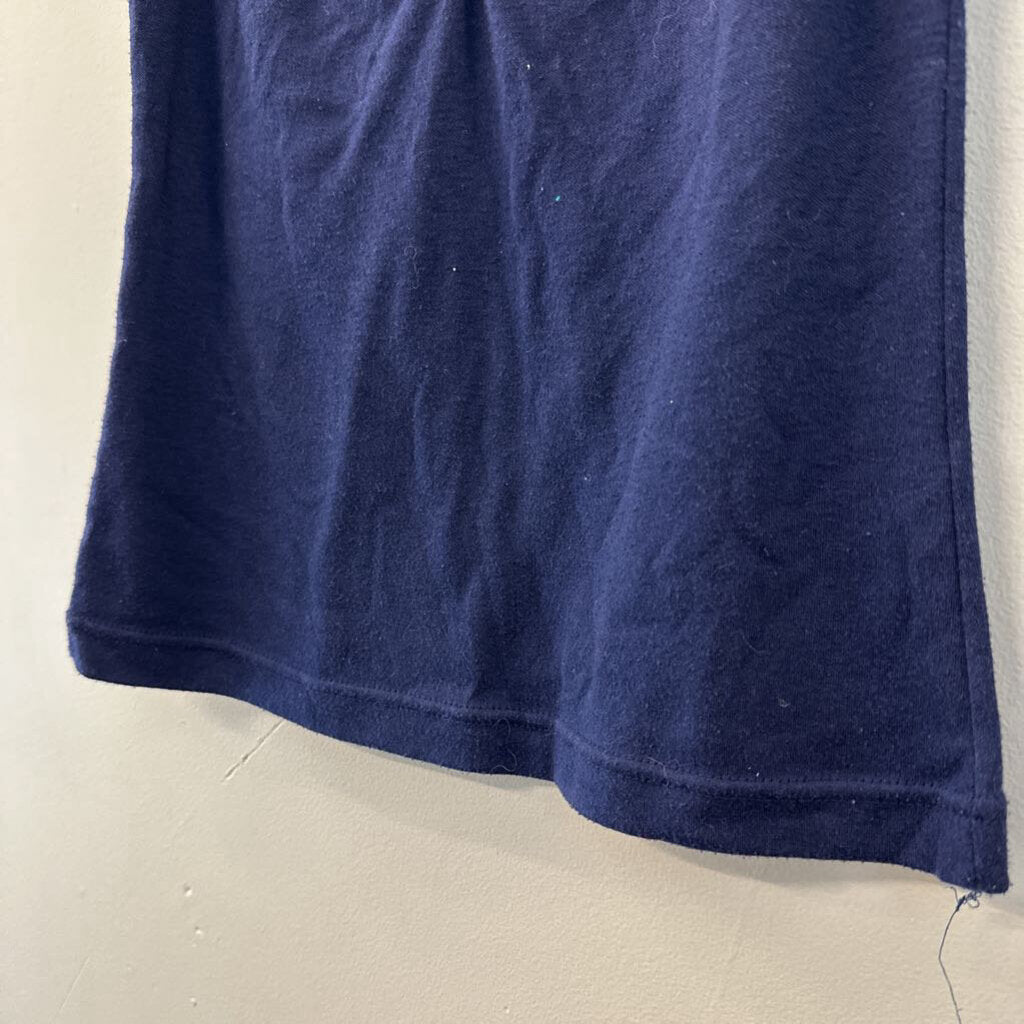 Vintage Garland Navy/ Red White Edge Short Sleeve Top Small