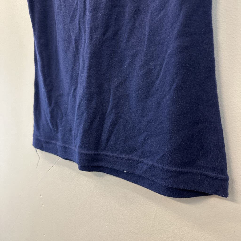 Vintage Garland Navy/ Red White Edge Short Sleeve Top Small