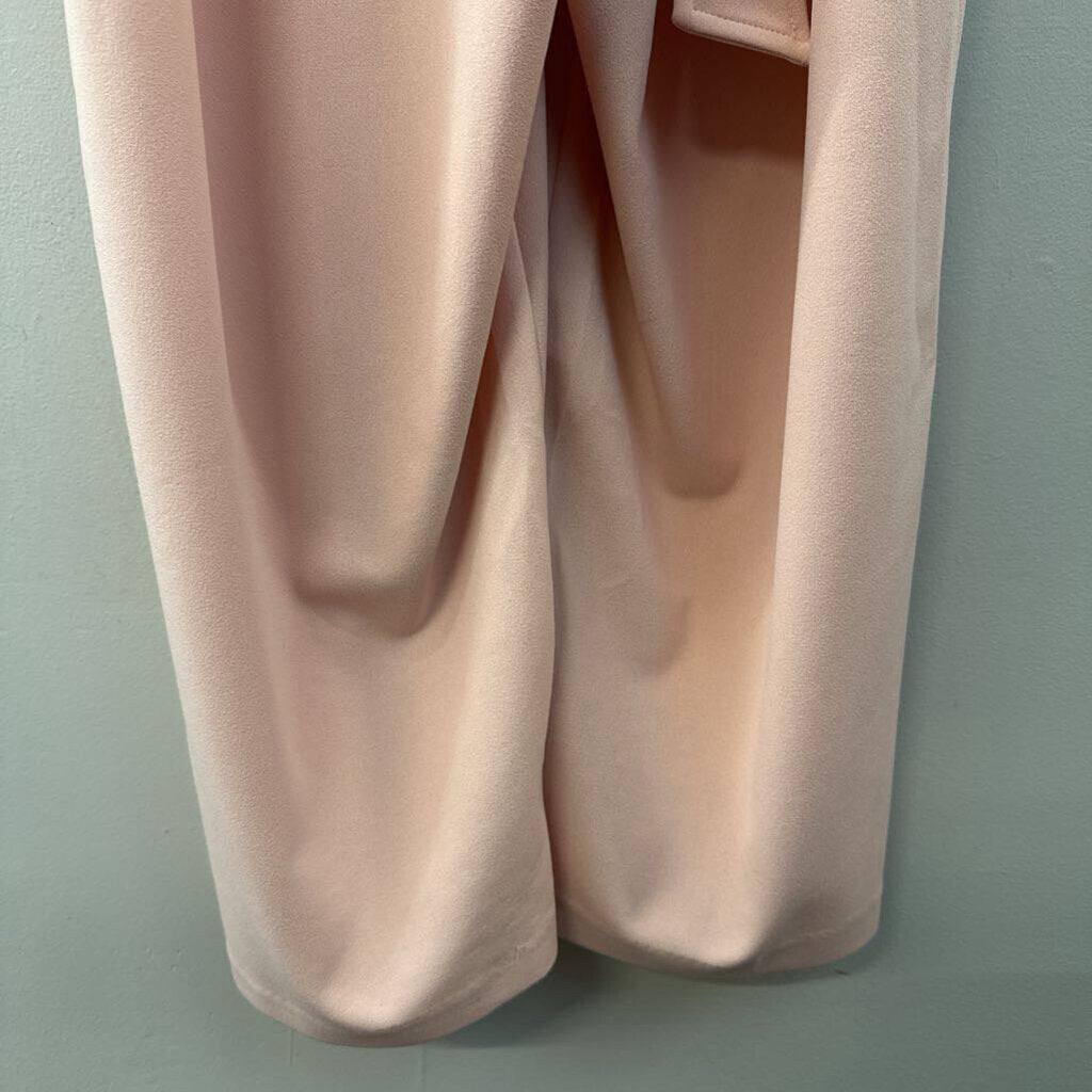 Sandra Darren Pink Ruffle Trim Jumpsuit 14