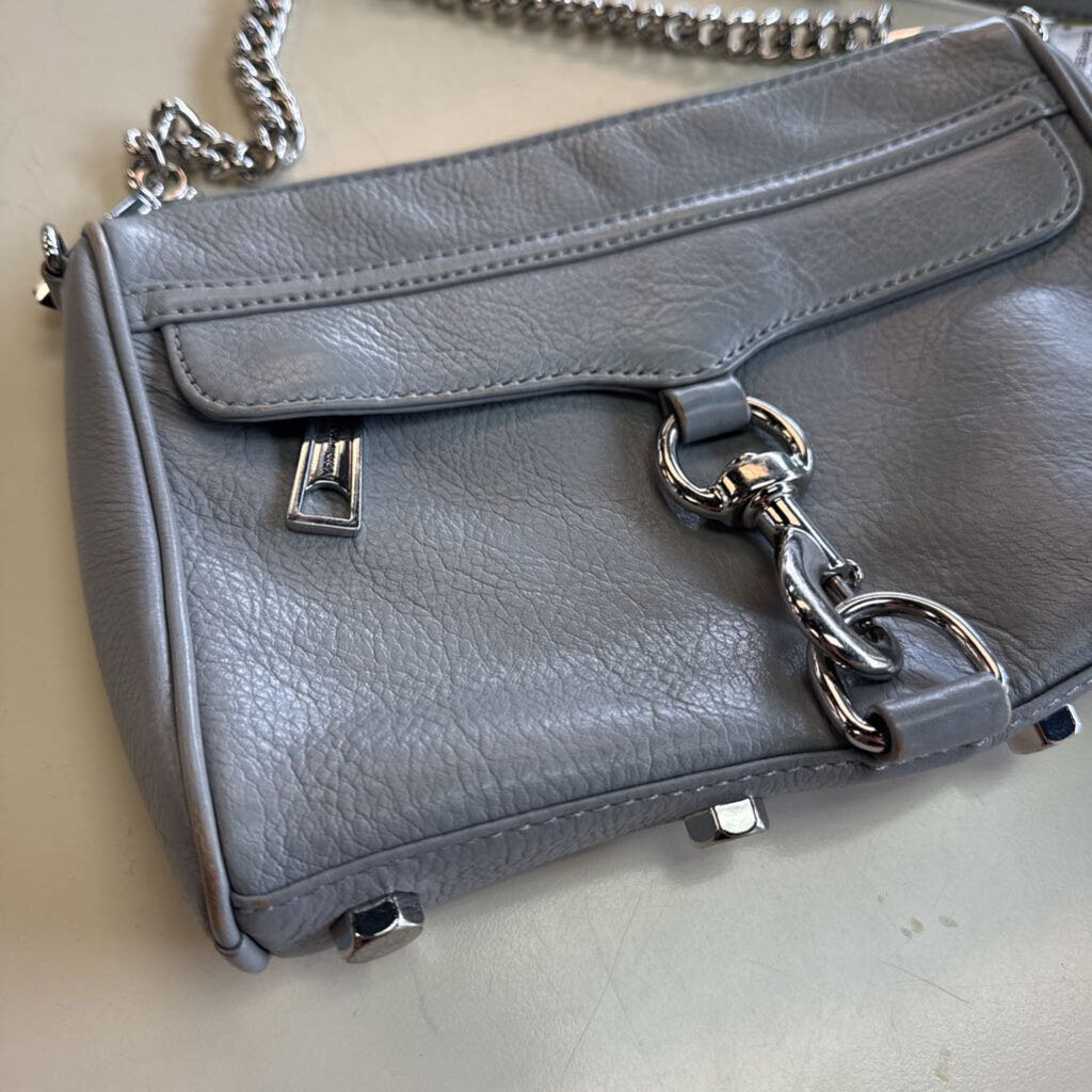 Rebecca Minkoff Grey Leather Crossbody Purse