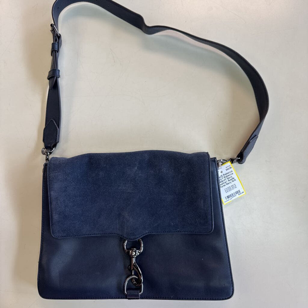 Rebecca Minkoff Navy Leather/ Suede Purse